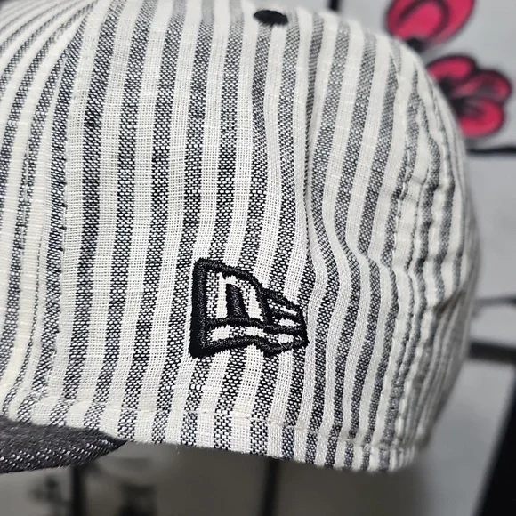 Cleveland Guardians Pinstriped Seersucker Promodel Hat Cap Size 7 1/4 New - Picture 5 of 8